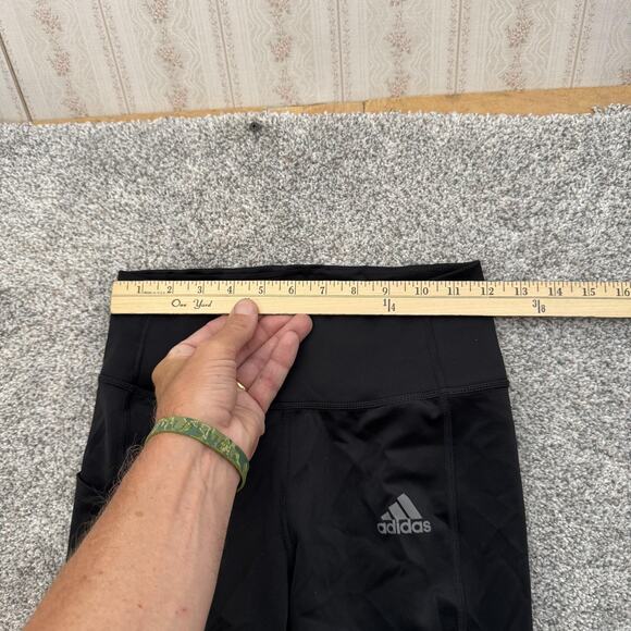 Adidas Leggings Womens Small Black AEROREADY Primegreen High Rise Yoga Pants - Picture 2 of 14